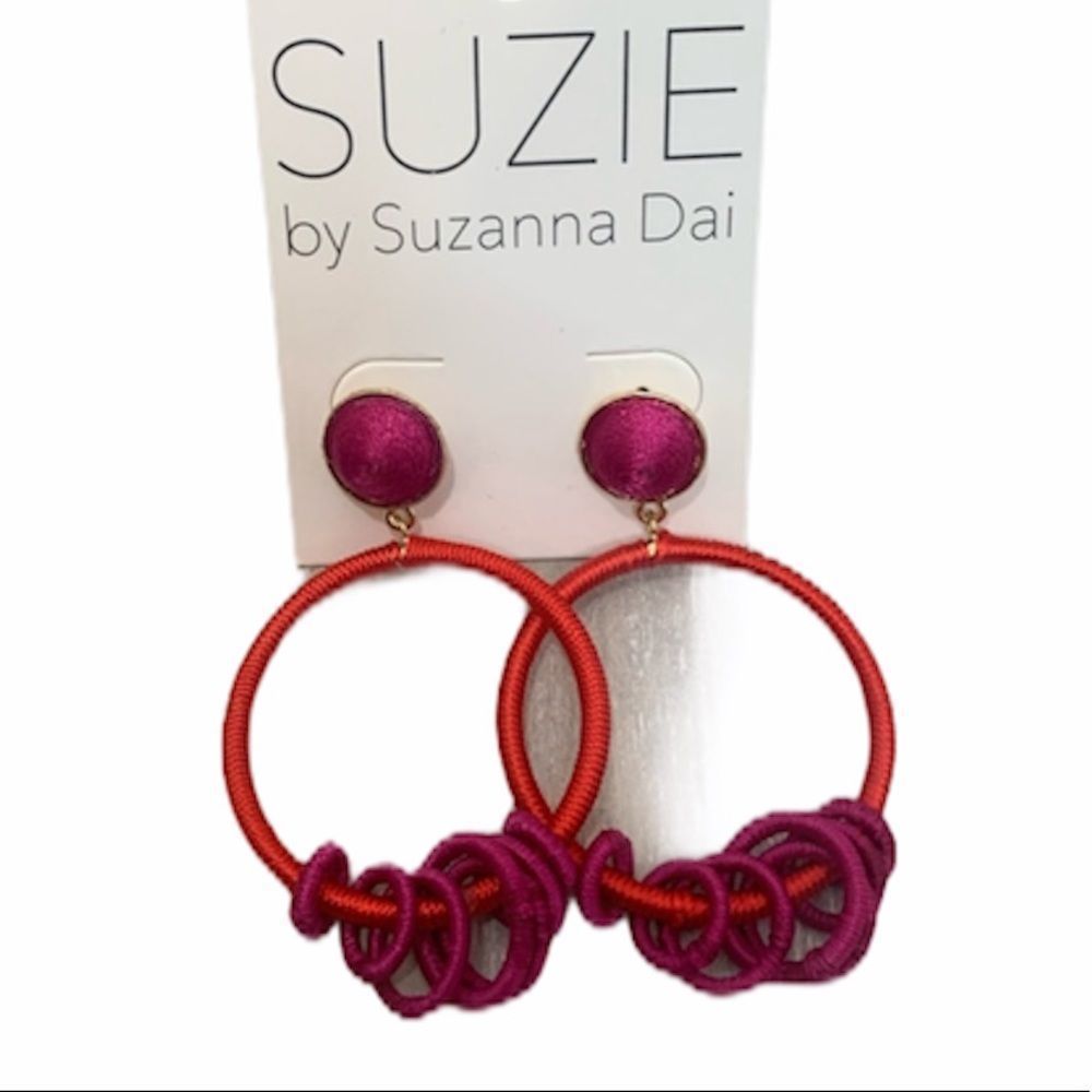 SUZANNA Dai Hoop Earrings NWT